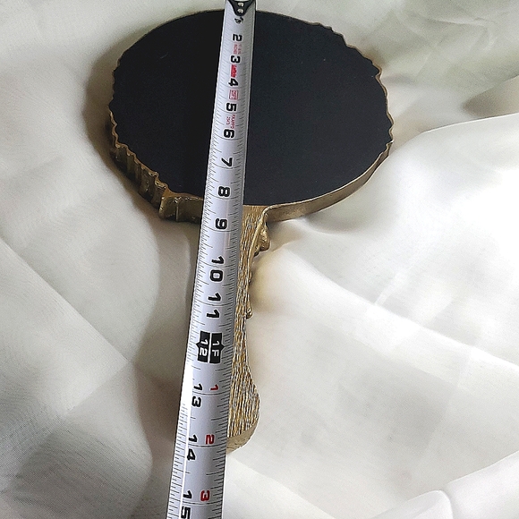 Floral Gold‎ Tone Hand Mirror - Picture 8 of 8